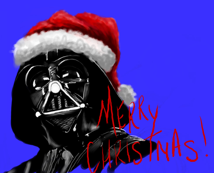 darth vader merry christmas by alichino