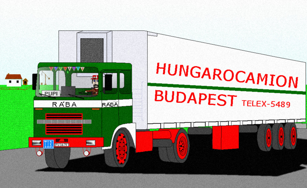 Rába-MAN 831 with a reefer trailer by alitta2
