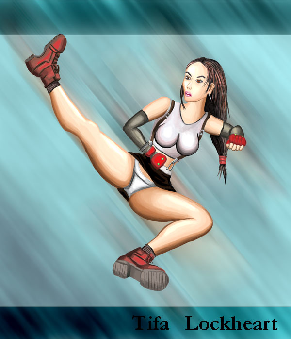 Tifa's aerial attack by all-around-gamer