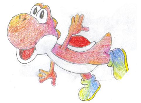 Colourful Yoshi by all_powerful_aussie
