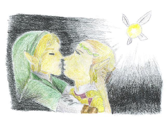 Link and Zelda by all_powerful_aussie
