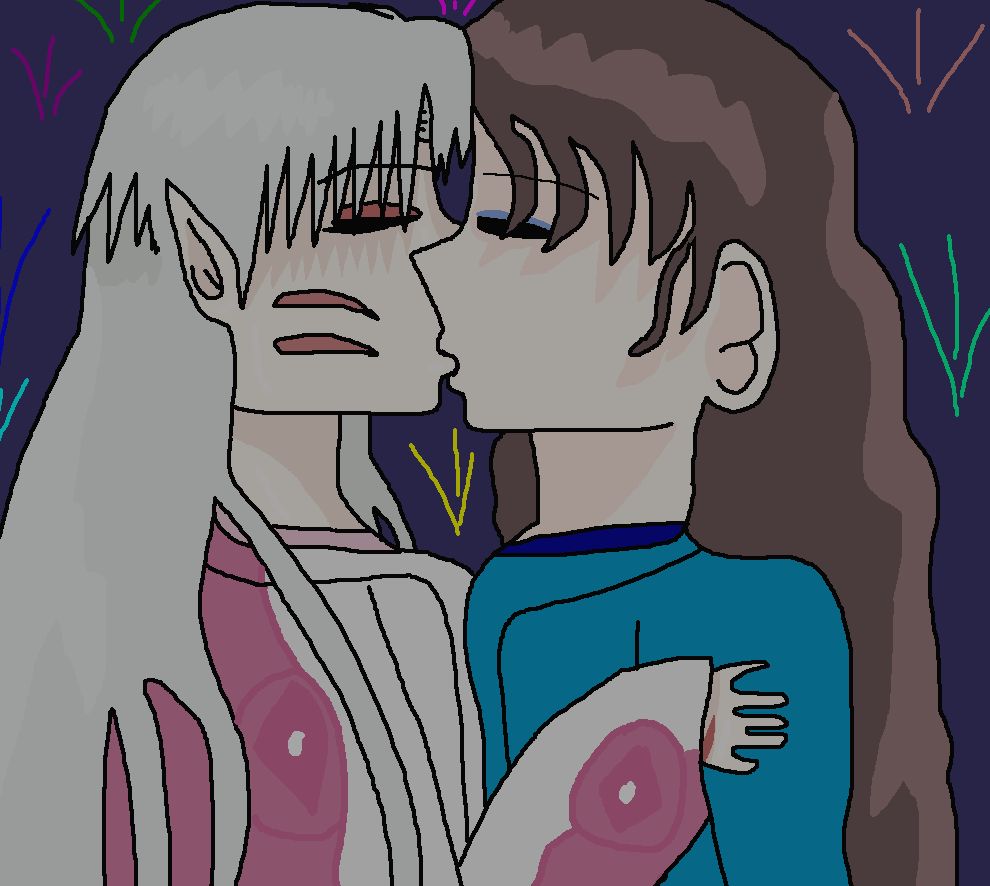 Sesshomaru and Naraku Kissing For sesshomaru216 by allmccro