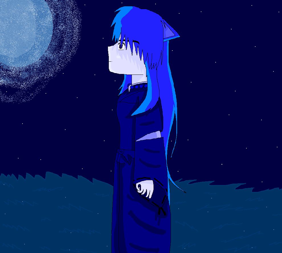 a blue moon night:Inuyasha by allmccro