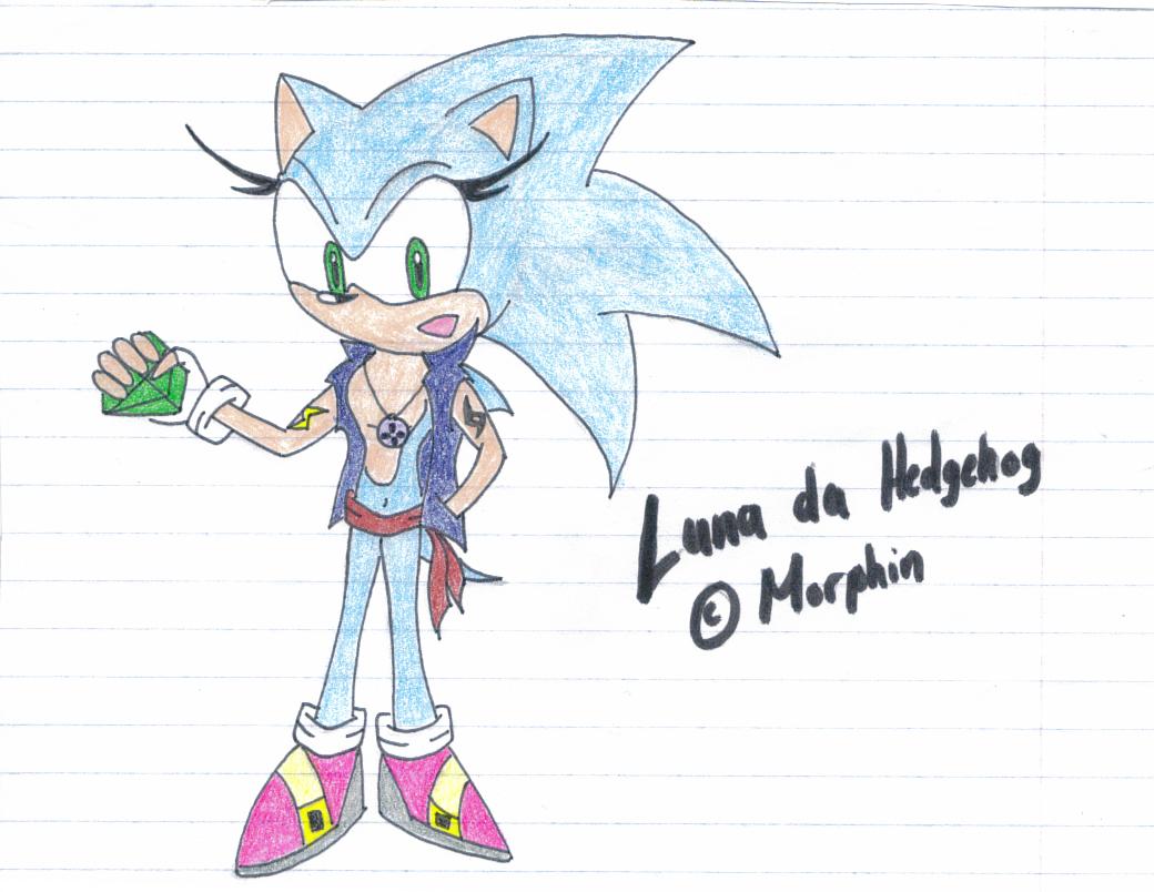 Luna the hedgehog for morphin^^ by aly