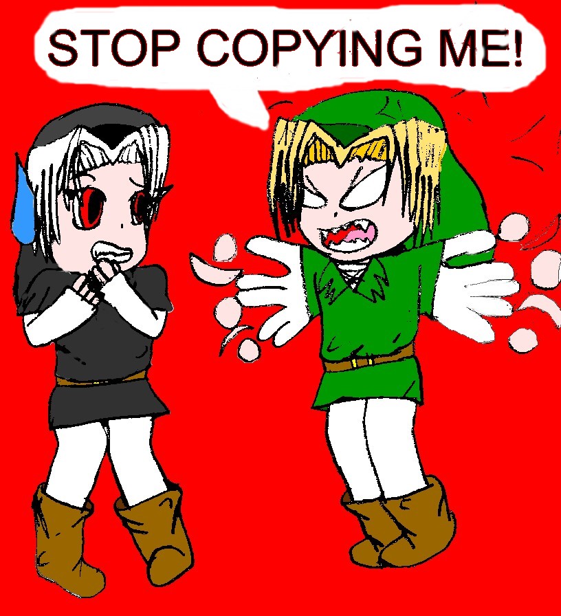 STOP COPYING ME! by amelia