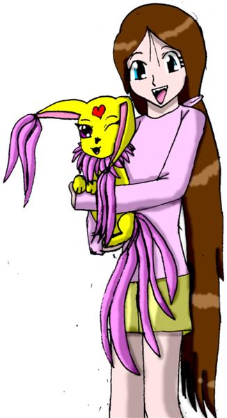 Uriko for the show Digimon, and Blossomon by amelia