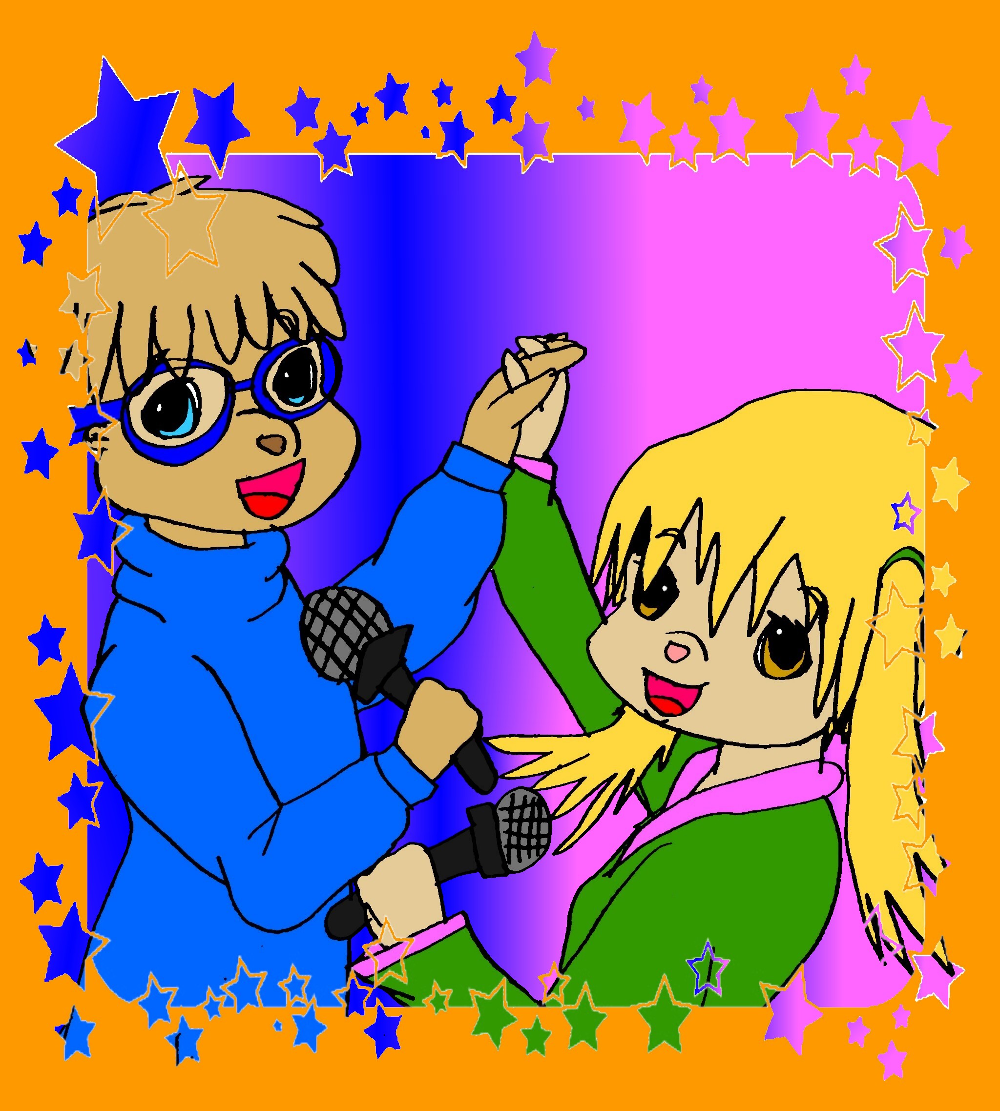 Keiko and Simon Sing by amelia