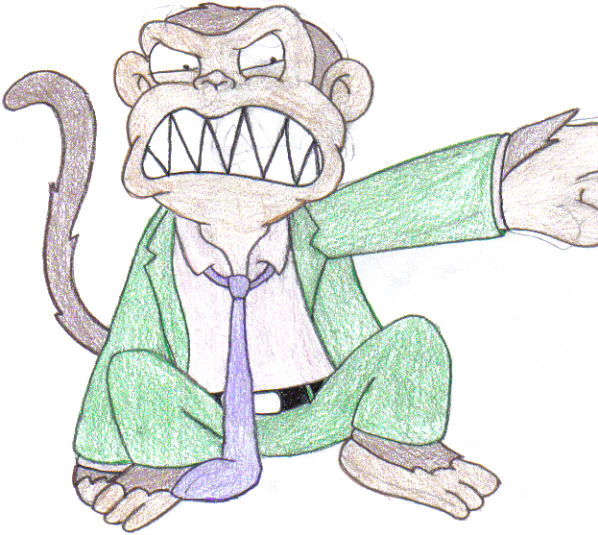 evil monkey by aminedude
