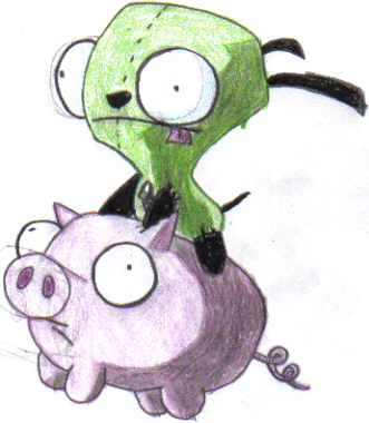 gir and piggy by aminedude