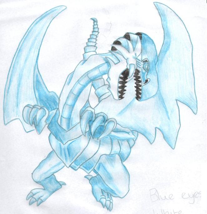 blue eyes ultimate dragon drawing