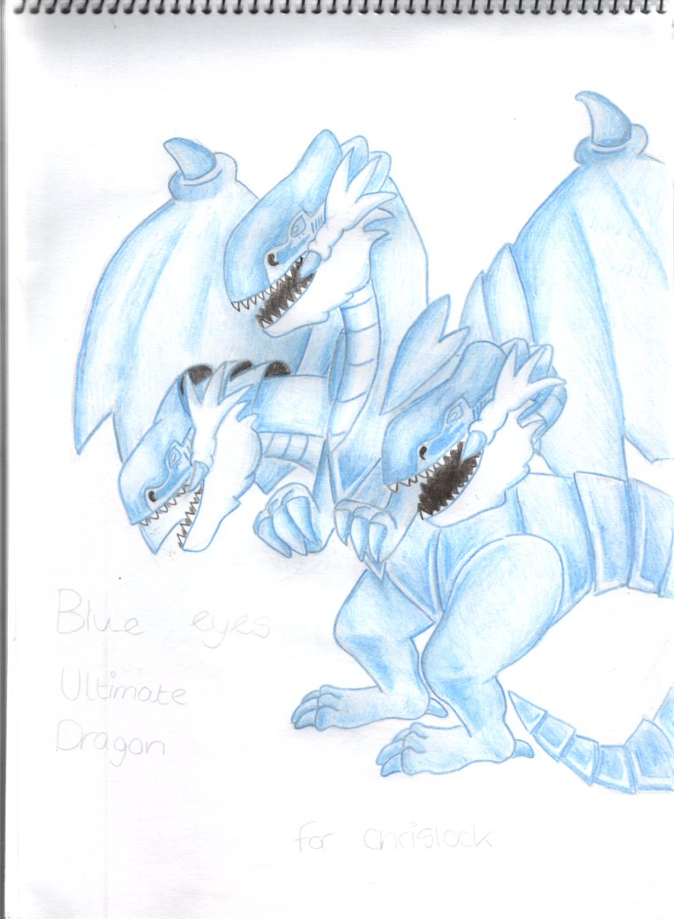 Blue Eyes Ultimate Dragon (request) by amycool