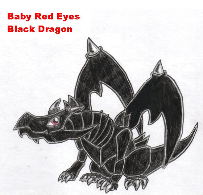 Chibi Red Eyes Black Dragon by amycool