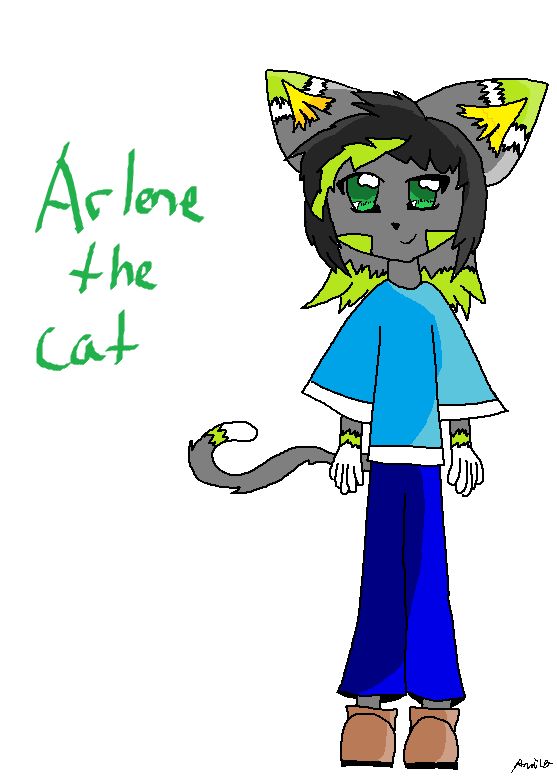 Arlene the cat by anabanana