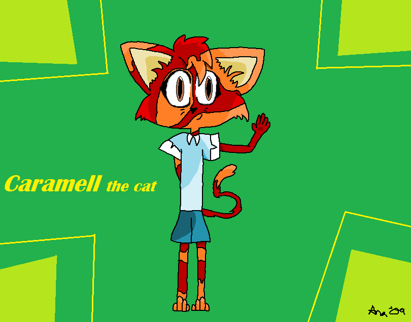 Caramell the cat by anabanana