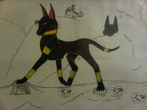 egyptian jackal by anaithehedgehog1