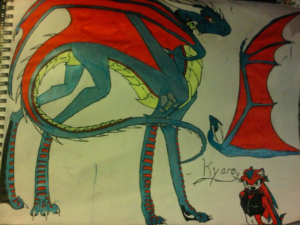 kyara dragon form by anaithehedgehog1