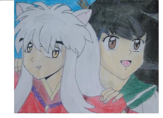 !!!kagome on inu's back *cute* by andrea_maduro