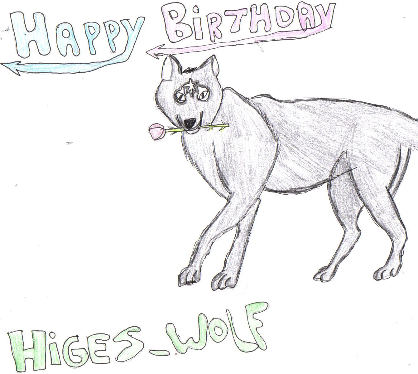 happy birthday higes_wolf by angel_writer