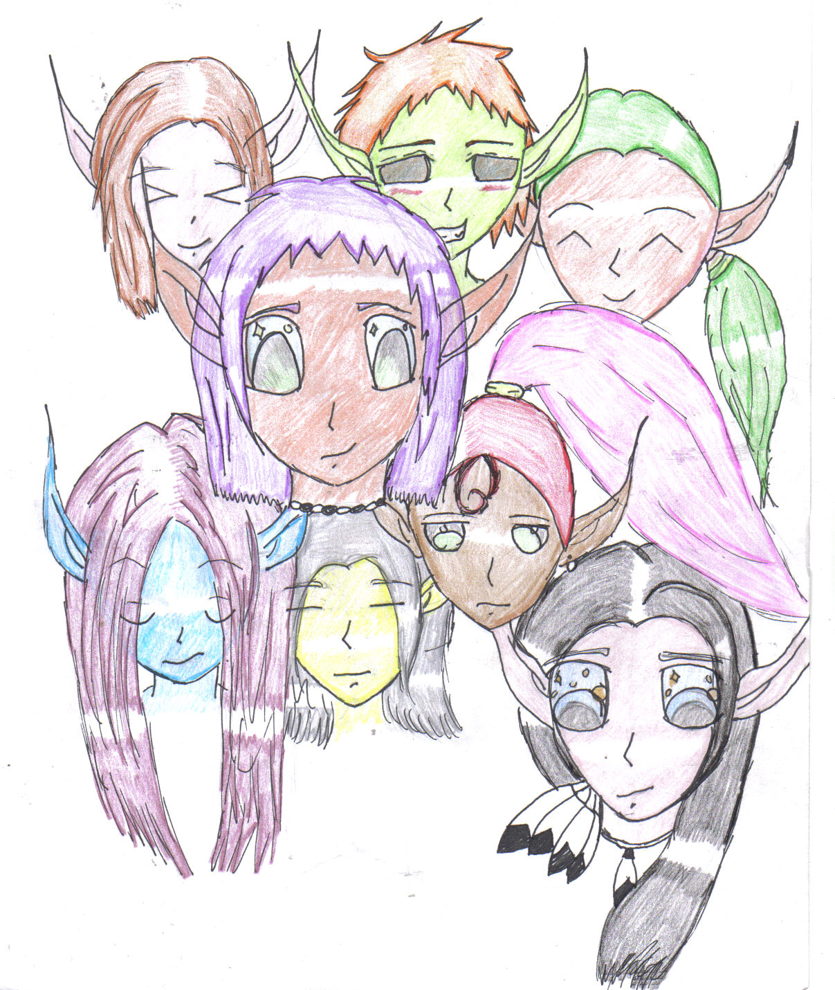 faces coloured by angel_writer