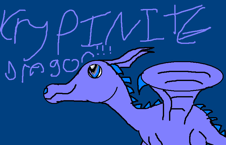 purpleish kryptionite dragon by angilechidna440