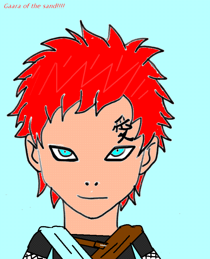 gaara of the sand by angilechidna440