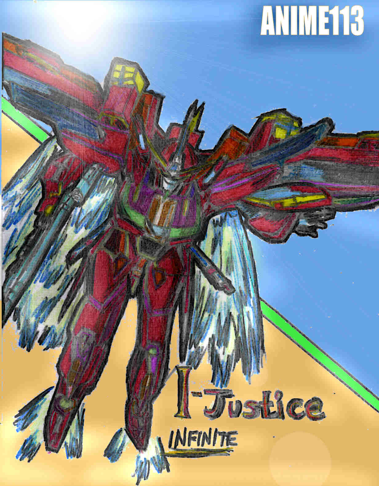 Infinite Justice (Gundam) by anime113
