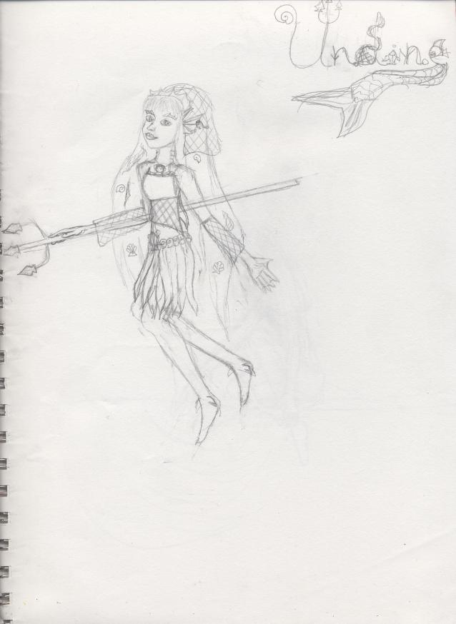 Undine (uncolored) by anime132005333