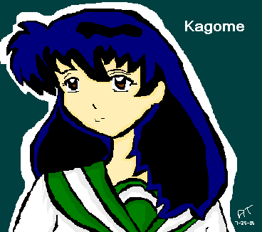 Kagome (( Drawn on Paint )) by anime_chick