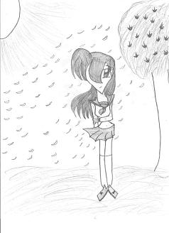 cherry blossom wind(Kagome) by anime_chick