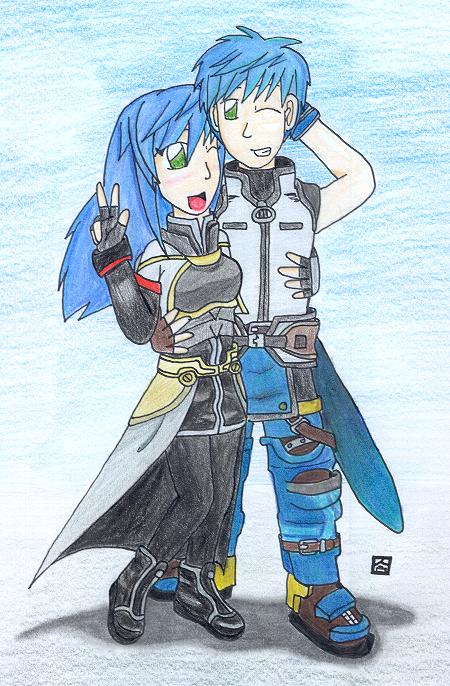 Fayt and Maria by anime_dragon_tamer