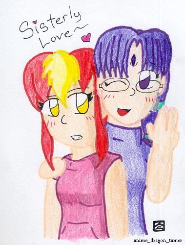 Sisterly Love ~ by anime_dragon_tamer