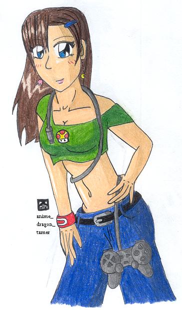 Girl Gamer by anime_dragon_tamer
