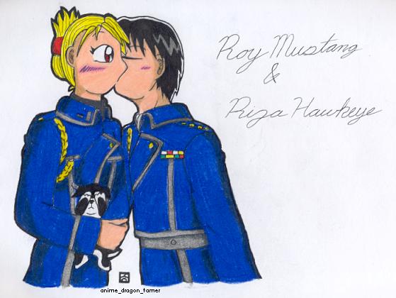 Roy & Riza (^-^ awwwwwww) by anime_dragon_tamer