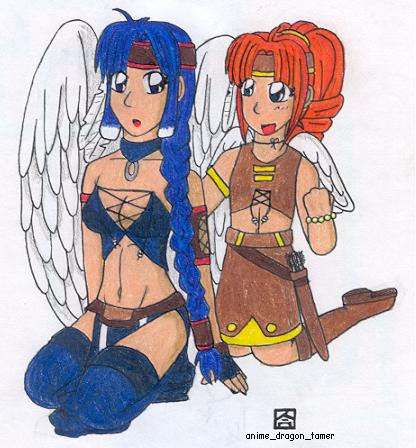 Erin and Nasuki by anime_dragon_tamer
