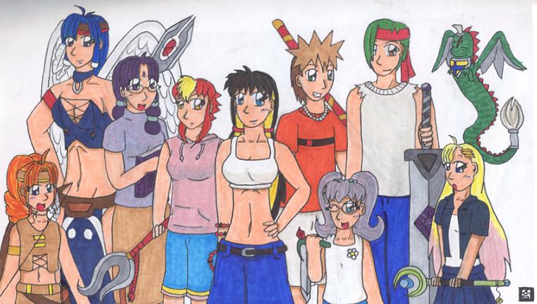 The Gang by anime_dragon_tamer