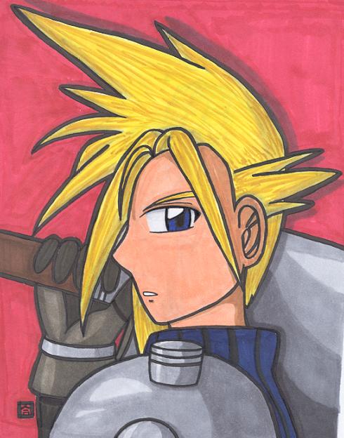 Cloud! (1st REAL attempt) by anime_dragon_tamer