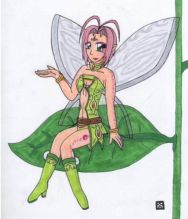 Green Fairy by anime_dragon_tamer