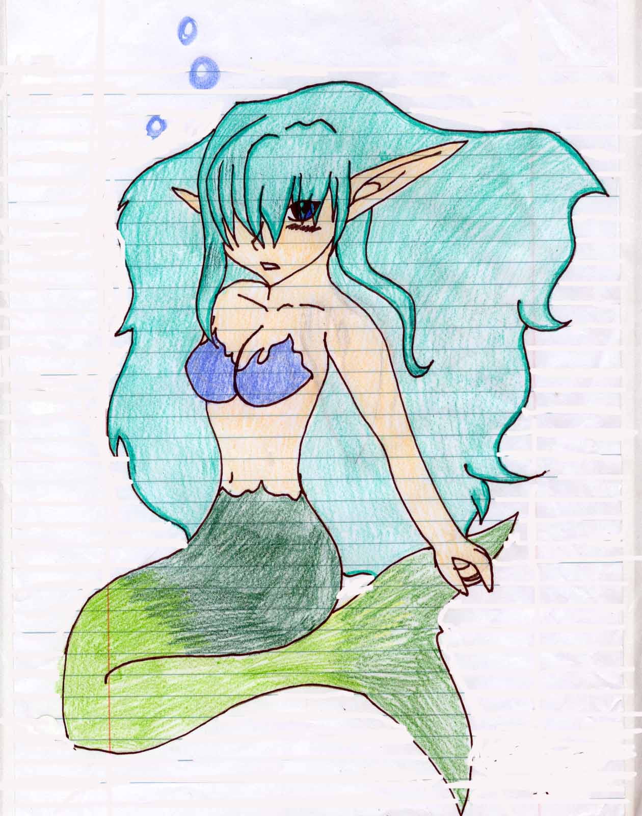 Mermaid girl by animeash