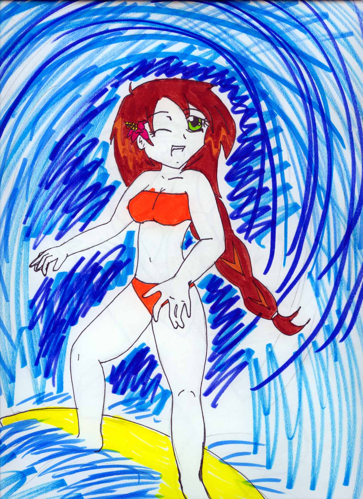 surfer girl by animeash