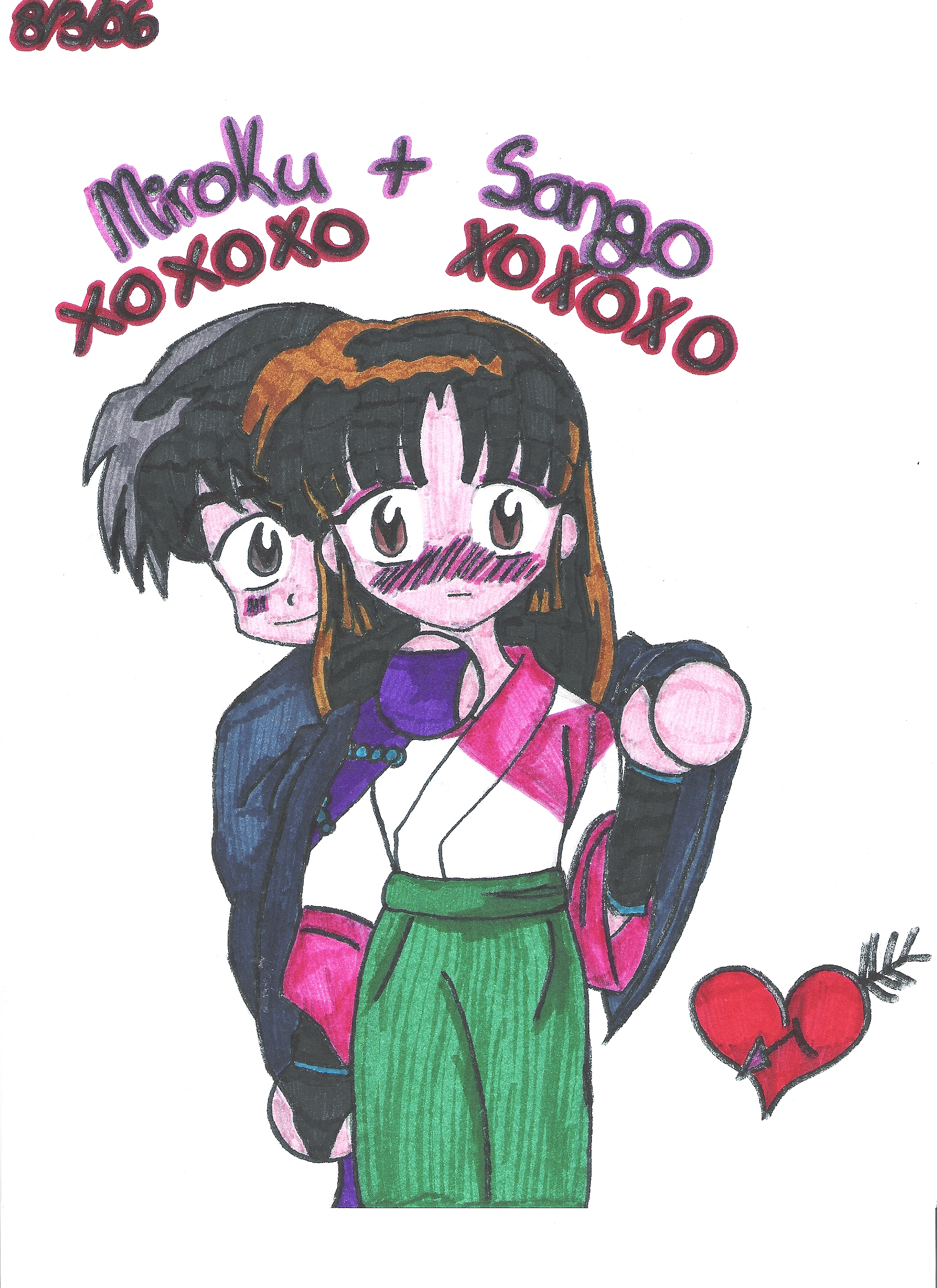Miroku+Sango by animefan204
