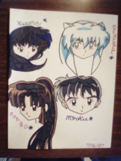 Kagome, InuYasha, Sango, and Miroku!! by animefan204