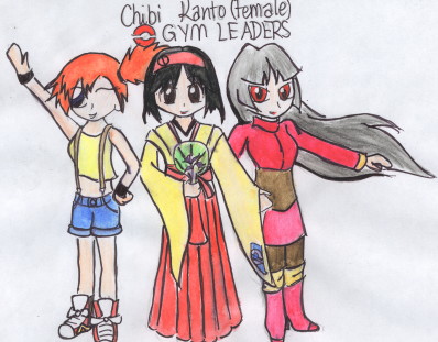 Chibi Kanto GymLeaders (Female) by animefan4444