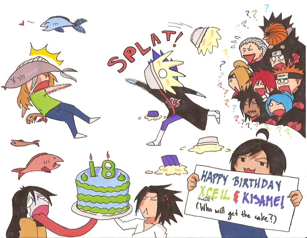 Happy Birthday Xceil and Kisame! by animefanatic