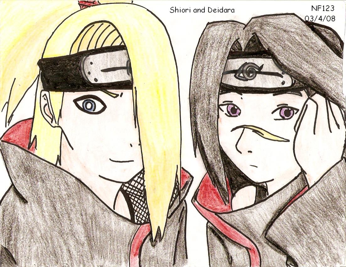 Shiori and Deidara by animefreak24