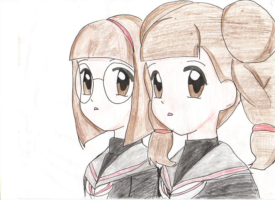 chiharu and rika by animefreakx