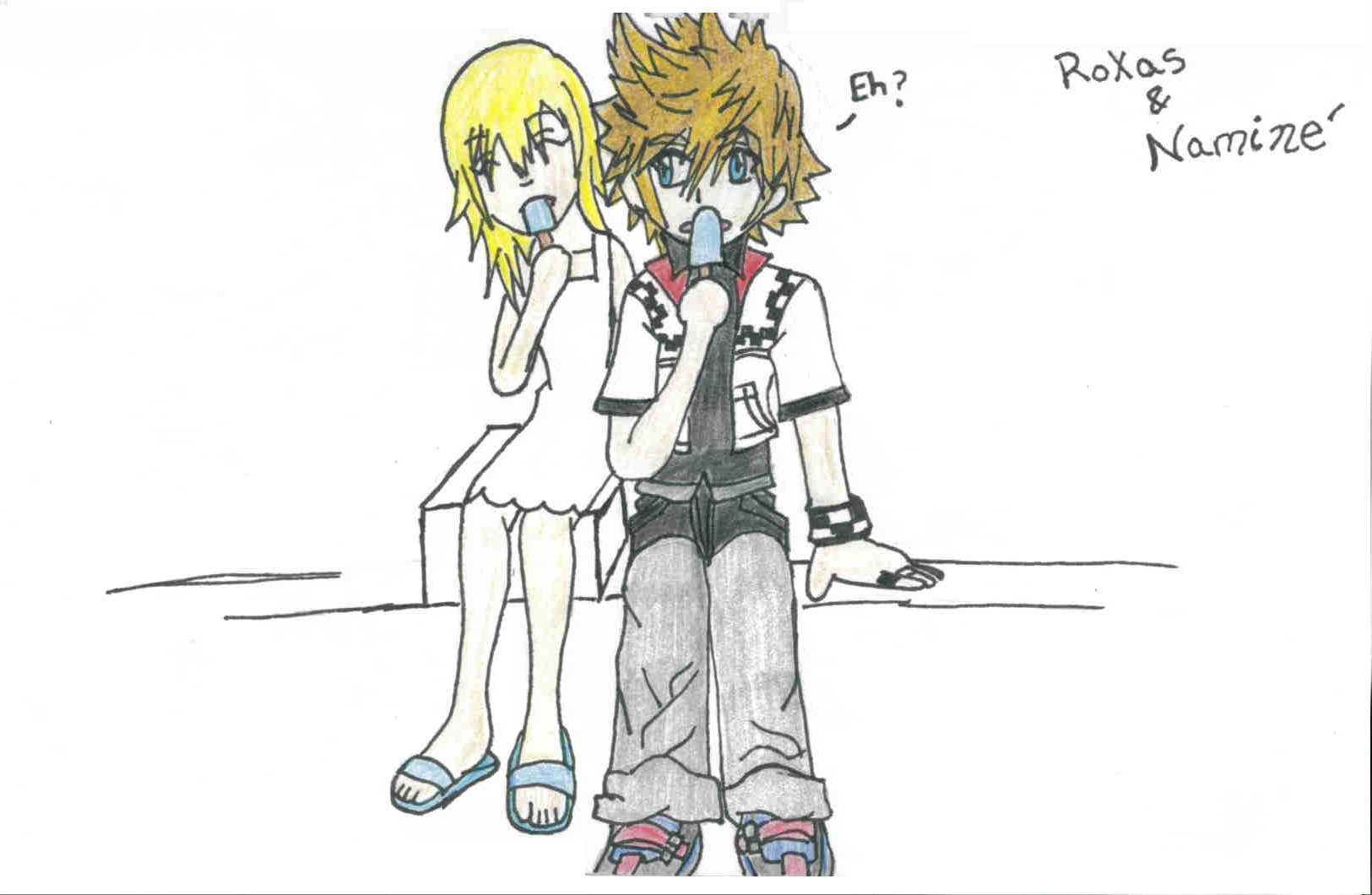 Roxas and Namine' by animegirlp