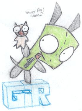 gir and pig puppet! by animegurl232
