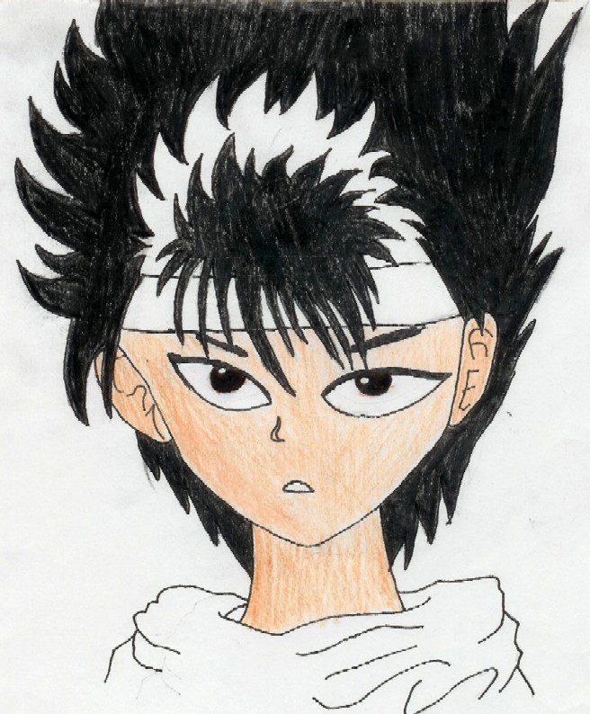Hiei (colored) by animelover003