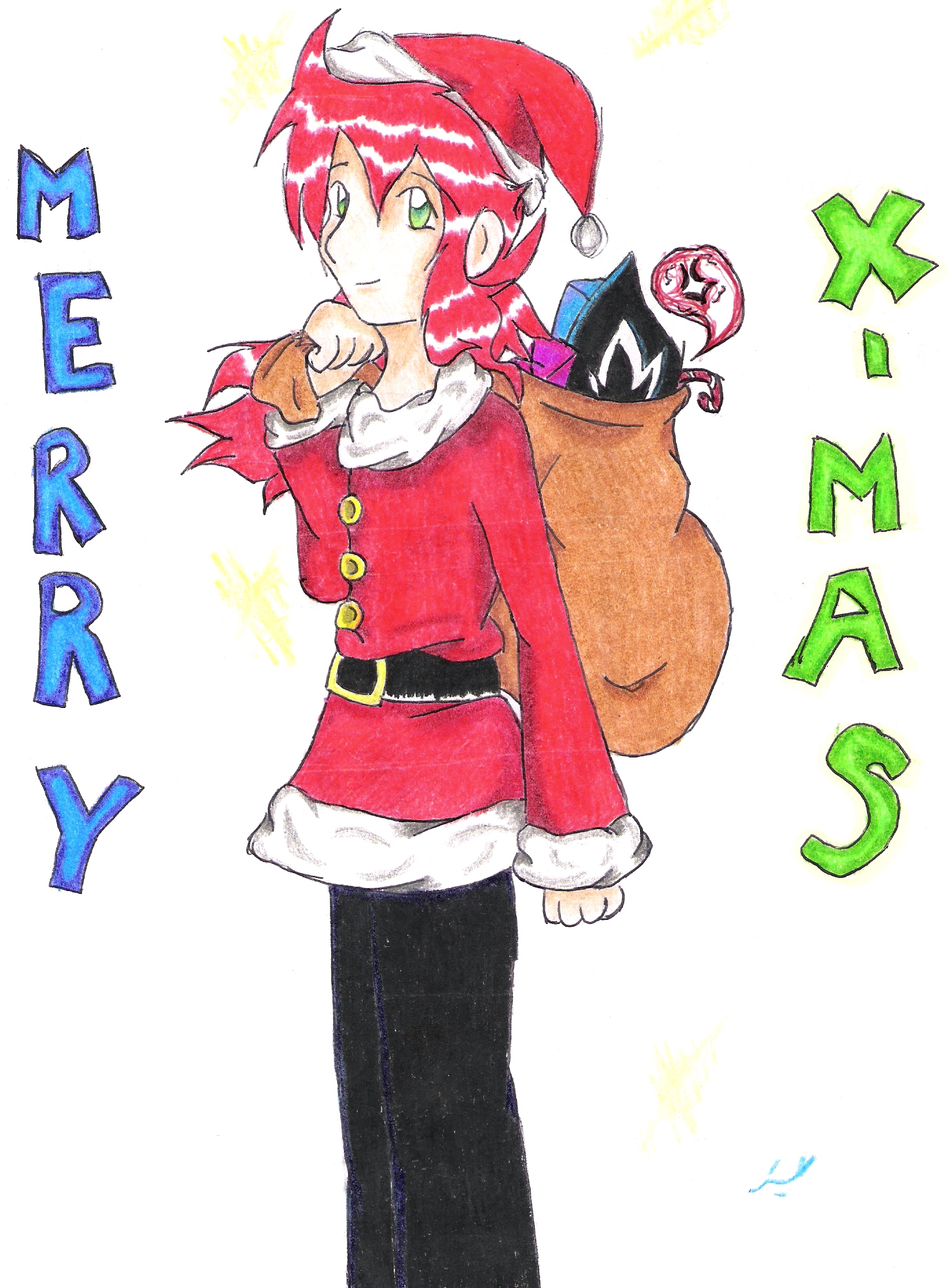 Merry Christmas From Kurama to You by animelver
