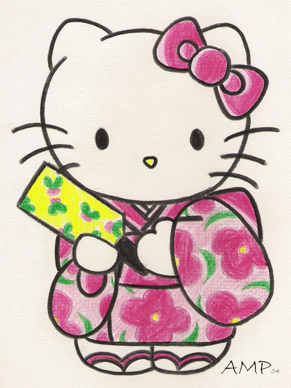 Traditional Hello Kitty by animesora
